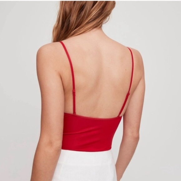 Aritzia Vibrant Red Wilfred Bathing suit - Picture 2 of 4